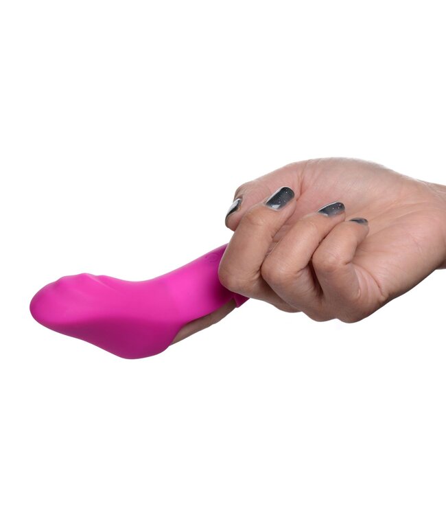 XR Brands FRISKY - Finger Bang Her Pro Vingervibrator - Roze
