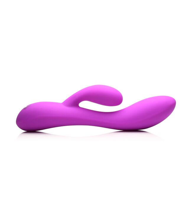 XR Brands BANG! - Flexibele Rabbit Vibrator Duo Stimulatie - Paars