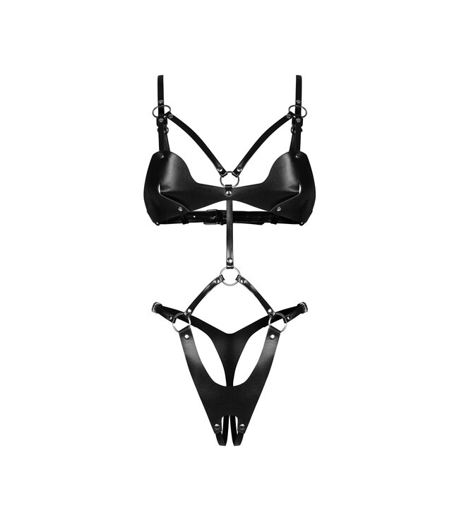 Obsessive Obsessive - Dame Control Kruisloze Teddy - Zwart