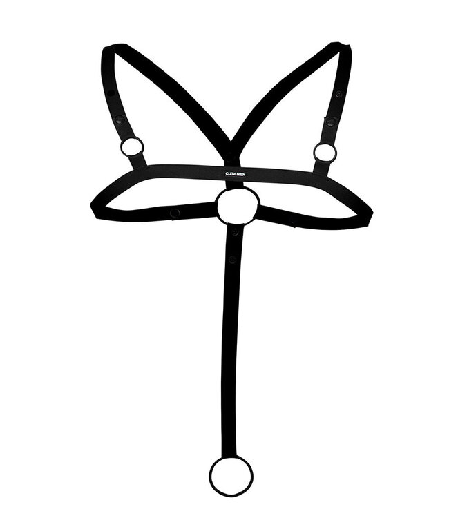 Rimba H4RNESS by C4M - C-Ring Gekruist Harnas - Zwart