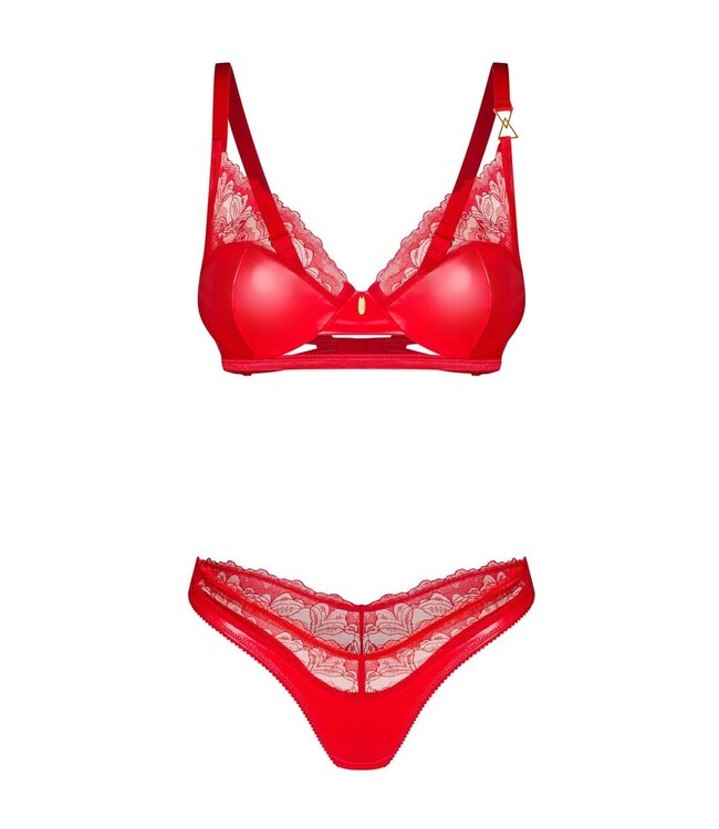 Obsessive Obsessive - Aliosa Tweedelige Set - Rood
