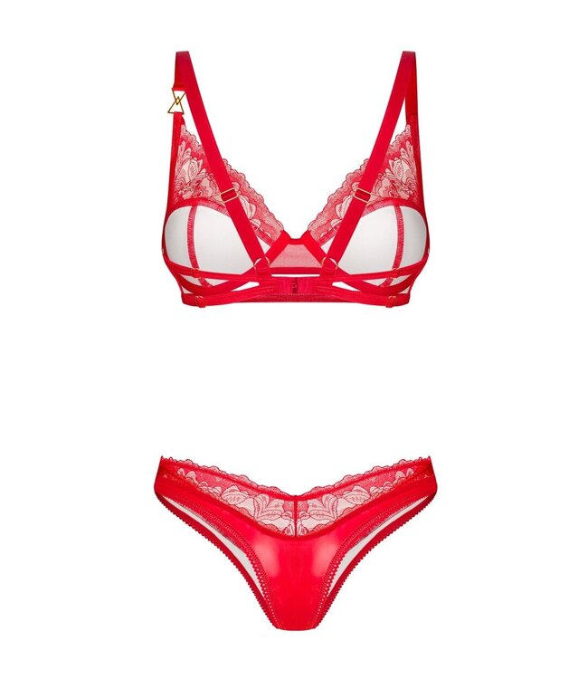 Obsessive Obsessive - Aliosa Tweedelige Set - Rood