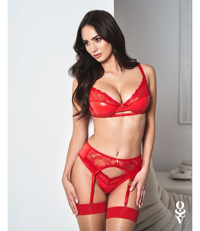 Obsessive Obsessive - Aliosa Tweedelige Set - Rood