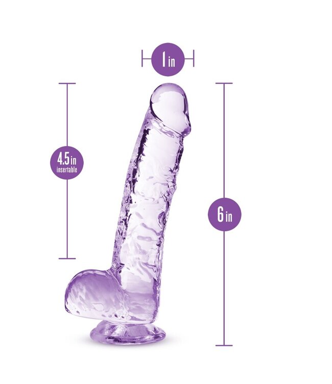B Yours B Yours - Naturally Yours Crystalline Dildo Amethist