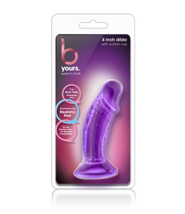 B Yours B Yours - Sweet N' Kleine Dildo met Zuignap - Paars