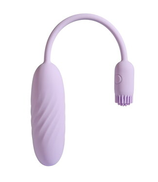 Rimba SVAKOM – Plume – Flexibele bullet vibrator met borstelstaart – Pastel Lila