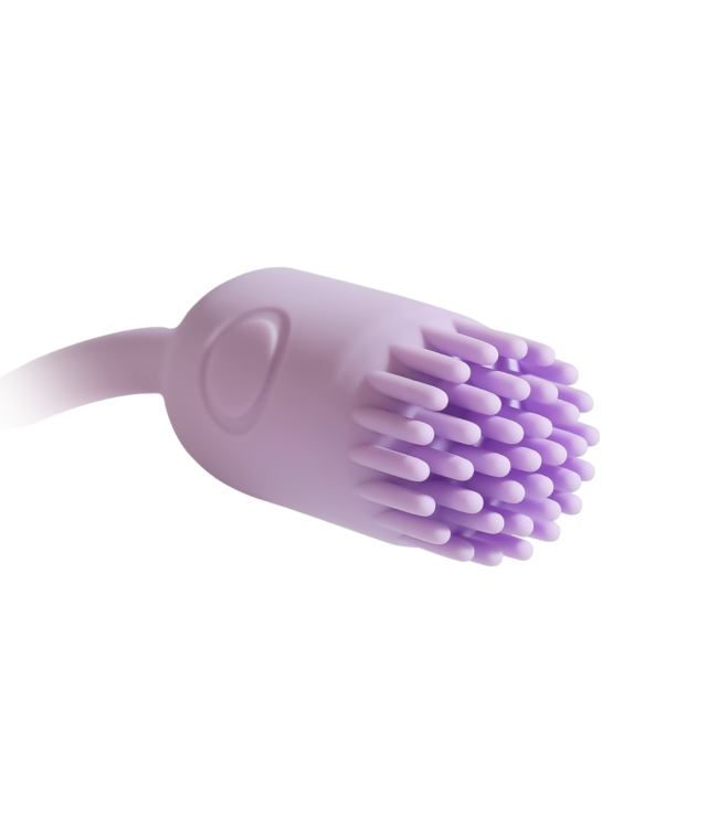 Rimba SVAKOM – Plume – Flexibele bullet vibrator met borstelstaart – Pastel Lila