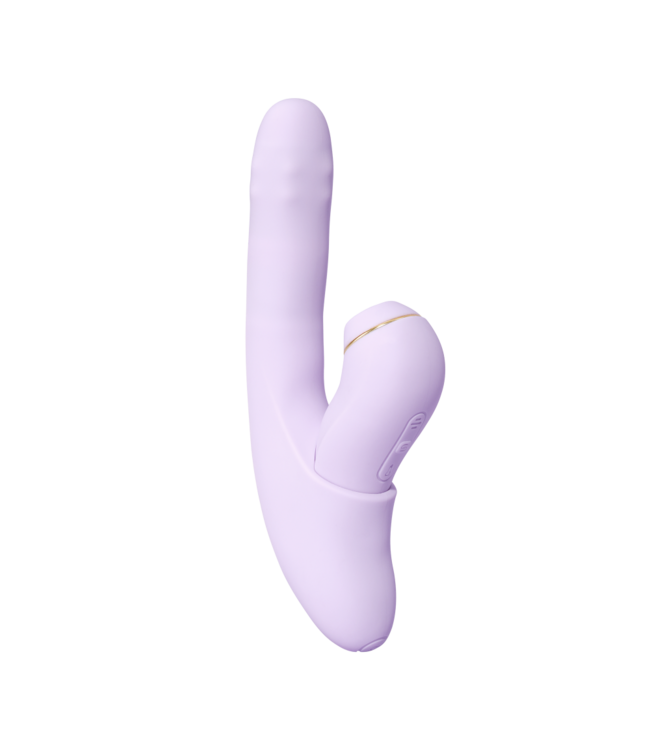 Rimba SVAKOM DuoGlow – Thrusting kralenvibrator met pulserende stimulator – Lila
