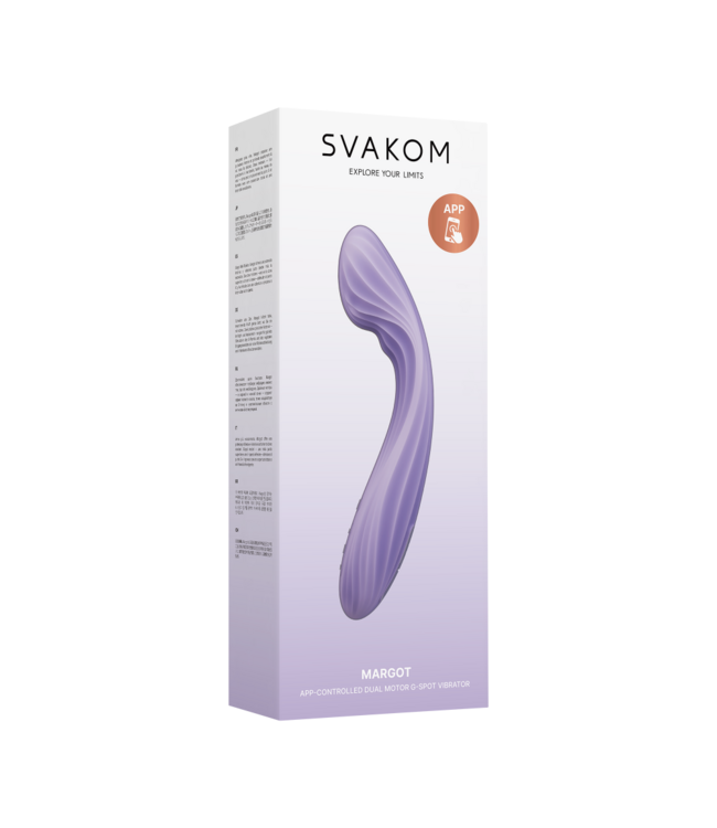 Rimba SVAKOM Margot – G-spotvibrator met dubbele motor en app-bediening – Lila