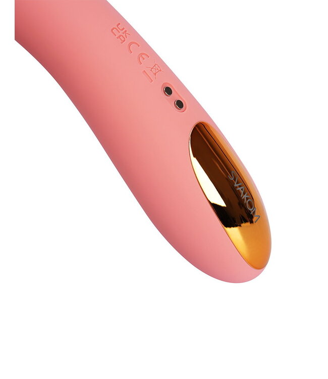 Rimba SVAKOM - Ava Neo - Thrusting Vibrator - Peach Pink