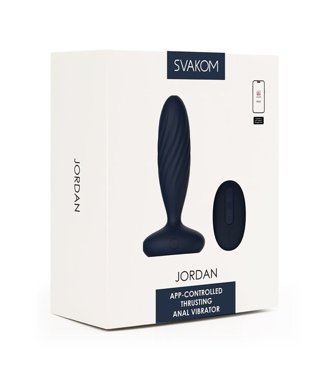 Rimba SVAKOM - Jordan - Anaal Vibrator App Controlled - Marine Blauw
