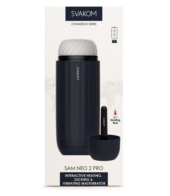 Rimba SVAKOM - Sam Neo Pro Connexion Series - Interactive Masturbator - Blauw