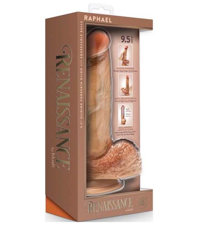 Blush Blush - Renaissance Raphael Dildo met Schuivende Voorhuid - 24 cm