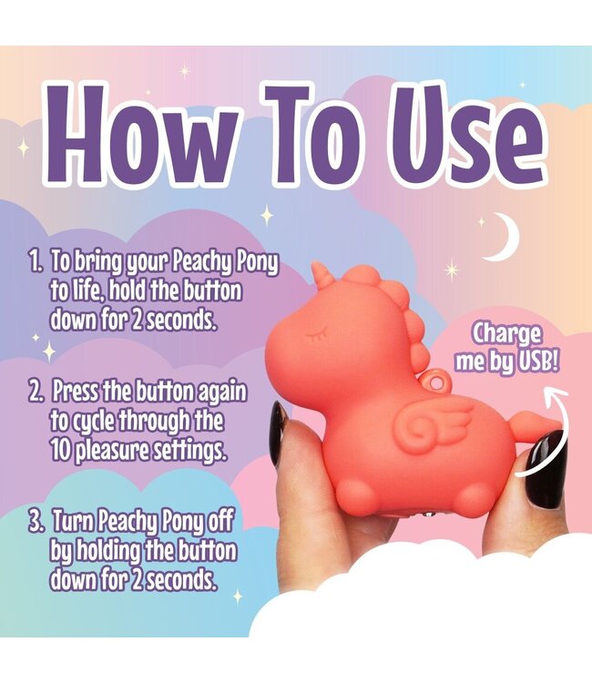 Creative Conceptions Unihorn - Mini Peachy Pony Vibrator