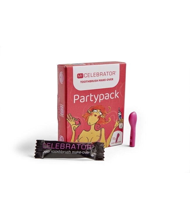 My Celebrator My Celebrator - Tandenborstel Make-Over Tiendelige Partypack - Roze