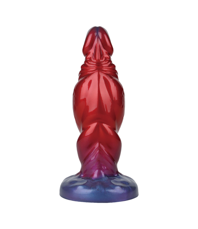 Rimba Power Monsters - Shadow Behemoth - Opblaasbare geribbelde monster dildo - 22 cm - Mix Color