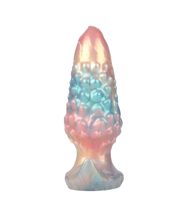 Rimba Power Monsters - Ebon Leviathan - Opblaasbare anale plug - 18 cm - Mixkleur