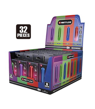 Rimba PL - Mini Bullet Display - 32 stuks - Diverse kleuren