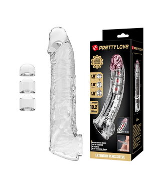 Rimba PL - Verlengstuk voor penis - 26 cm - Transparant