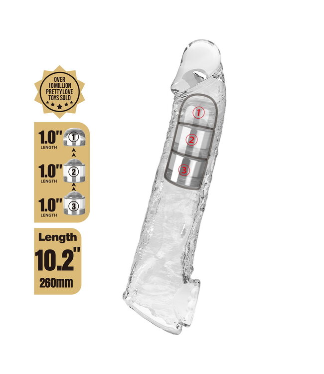 Rimba PL - Verlengstuk voor penis - 26 cm - Transparant
