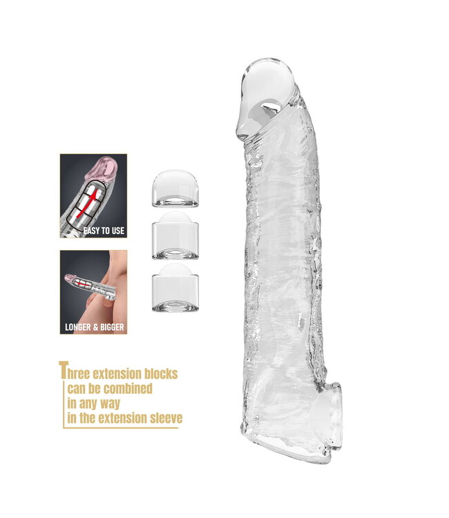 Rimba PL - Verlengstuk voor penis - 26 cm - Transparant
