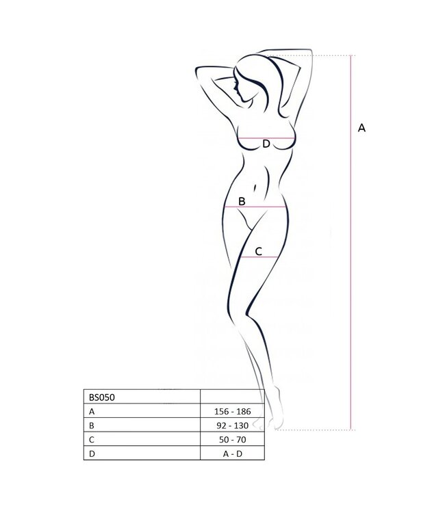 Passion Passion - BS050 Bodystocking - Wit