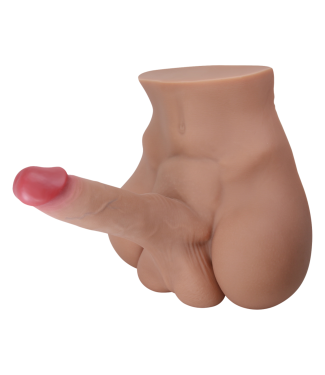 Rimba Crazy Bull - Rhyne - Masturbator met buigzame dildo - Nude