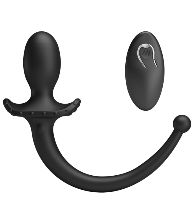 Rimba Mr. Play - Super Power - Buttplug met afstandsbediening - Zwart