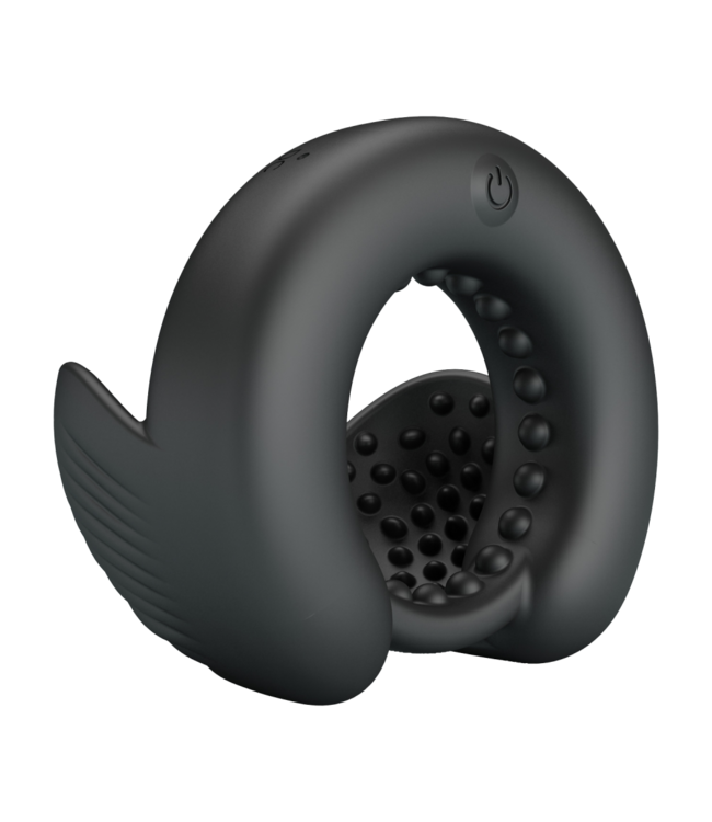Rimba PL - Quentin - Vibrating Cock Ring with Dual Motor - Black