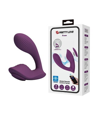 Rimba PL - Franz - Draagbare vibrator (app-gestuurd) - Bordeauxrood