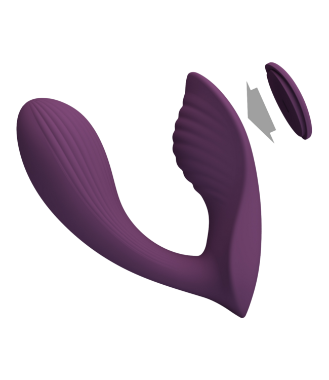 Rimba PL - Franz - Draagbare vibrator (app-gestuurd) - Bordeauxrood