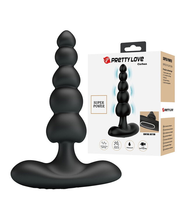 Rimba PL - Corban - Anale kralenvibrator - Zwart