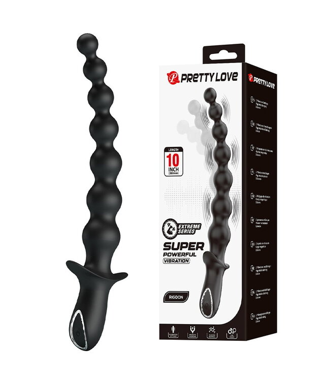 Rimba PL - Rigdon - Anale kralen vibratorplug - Zwart