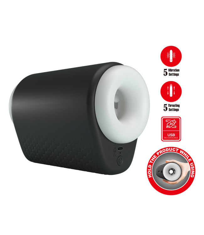 Rimba Pretty Love - DJ Girl - Thrusting Perfect Stroker - Zwart/Wit