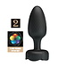 Rimba Pretty Love - Varian - Kleurveranderende lichtgevende buttplug - Zwart