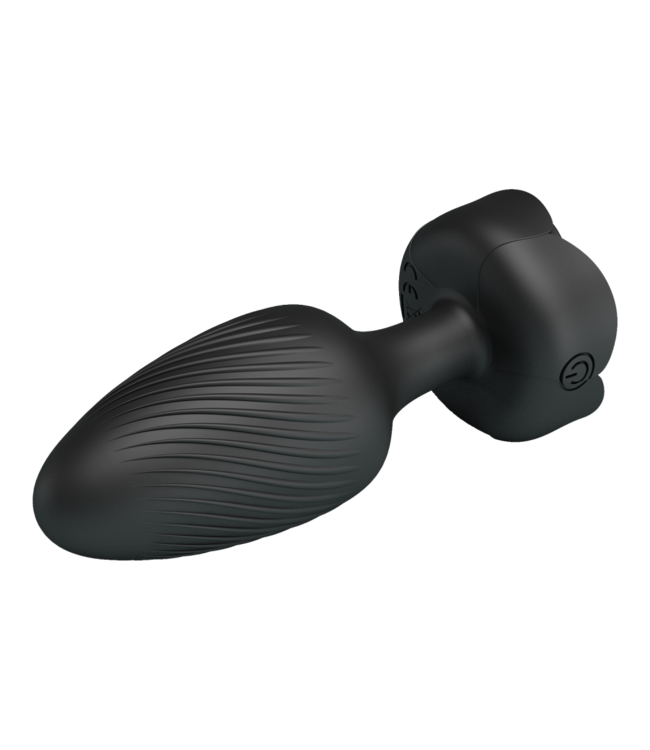 Rimba Pretty Love - Varian - Kleurveranderende lichtgevende buttplug - Zwart