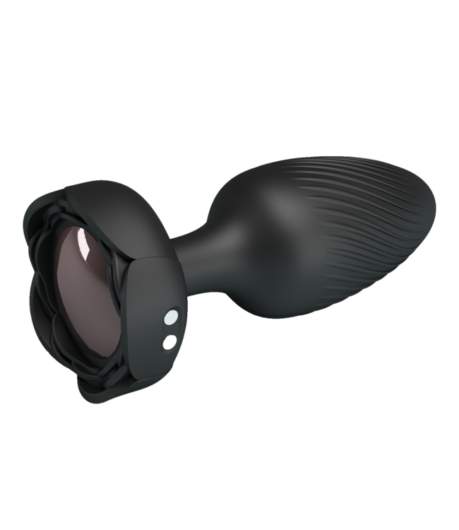 Rimba Pretty Love - Varian - Kleurveranderende lichtgevende buttplug - Zwart