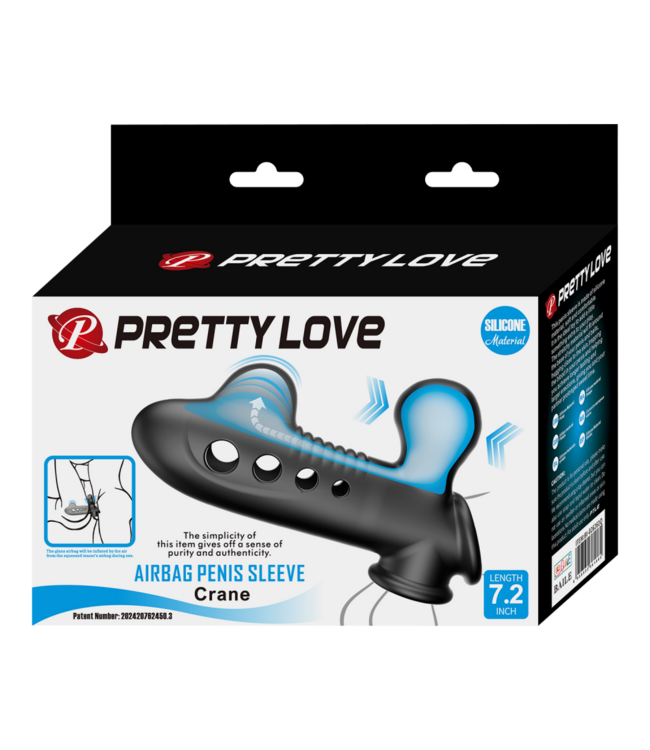 Rimba Pretty Love - Crane - Airbag Penis Sleeve - Zwart