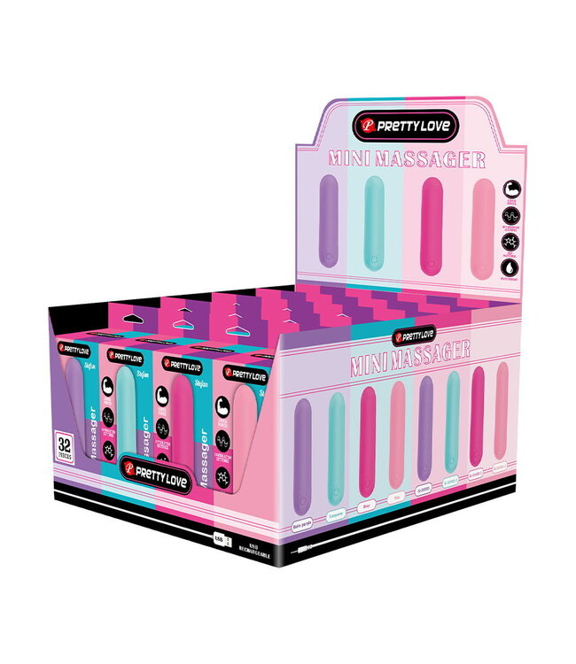 Rimba Pretty Love - Stefan - Mini Massager 32 Stuks - Kleuren Assorti