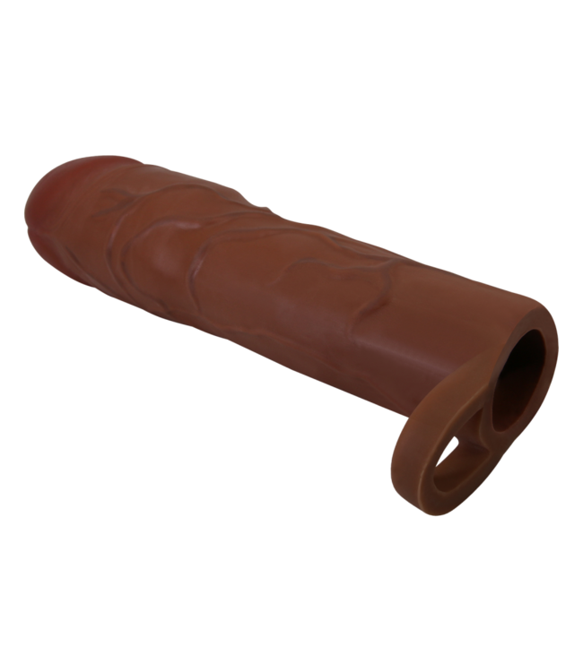 Rimba Pretty Love - Gerd - Cock Ring met verlengde Penis Sleeve - 75mm - Bruin