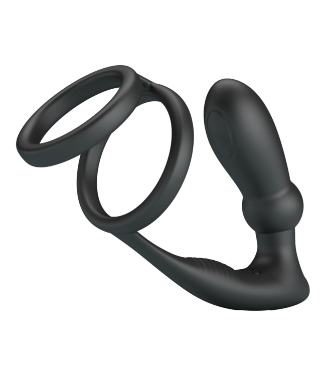 Rimba Pretty Love - Emoni - Cock Ring met Butt Plug - Zwart