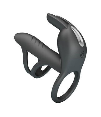 Rimba Pretty Love - Matty - Vibrerende Penis Sleeve - Zwart