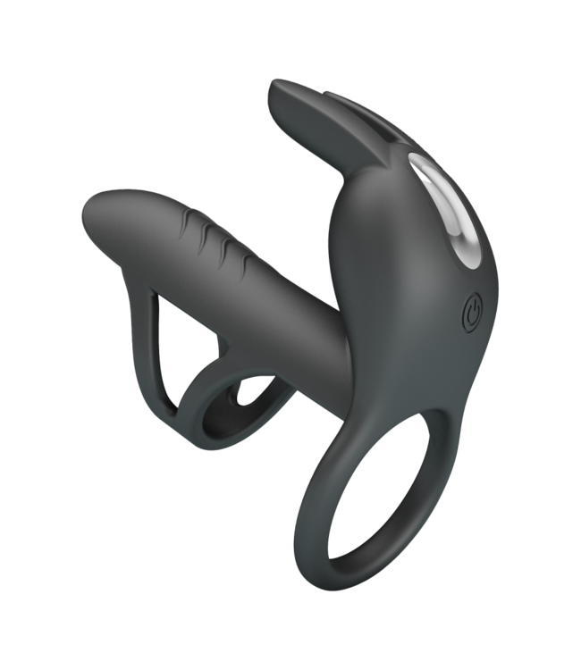 Rimba Pretty Love - Matty - Vibrerende Penis Sleeve - Zwart