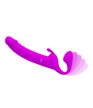 Rimba Pretty Love - Zanini - Vibrerende Strapless Strap-On - Paars