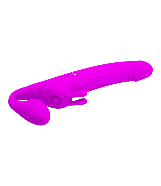 Rimba Pretty Love - Zanini - Vibrerende Strapless Strap-On - Paars