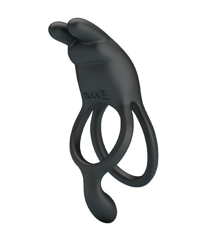 Rimba Pretty Love - Seth - Vibrerende penisring - Zwart