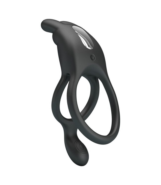 Rimba Pretty Love - Seth - Vibrerende penisring - Zwart