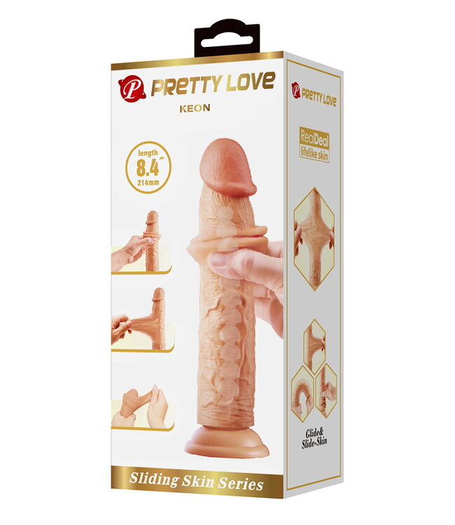 Rimba Pretty Love - Keon - Sliding Skin Realistic Dildo 21,4cm - Nude