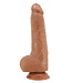 Rimba Pretty Love - Draco - Sliding Skin  Realistic Dildo 23,3cm - Bruin