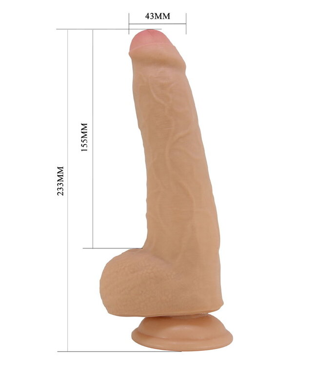 Rimba Pretty Love - Draco - Sliding Skin Realistic Dildo 23,3cm - Nude